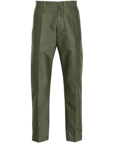 Tom Ford Twill Cotton Trousers - Green