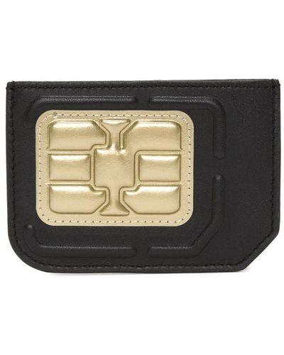 JW Anderson Sim Card Leather Card Holder - Black