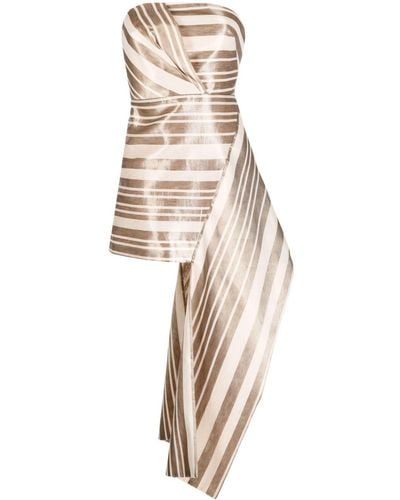 Acler Wilson Striped Minidress - Natural