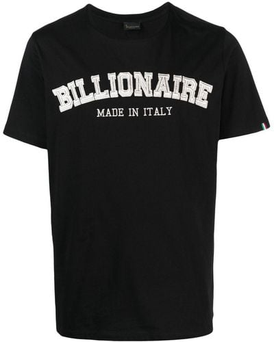Billionaire T-shirt con ricamo - Nero