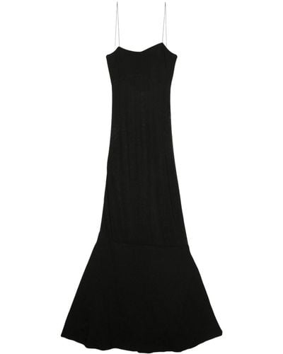 Jacquemus Fine-knit Maxi Dress - Black