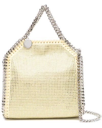 Stella McCartney Mini sac cabas Falabella orné de cristal - Neutre