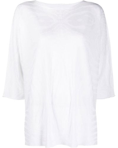 Le Tricot Perugia ラウンドネック Tシャツ - ホワイト
