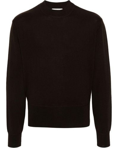 Lemaire Mock-neck Drop-shoulder Sweater - Black