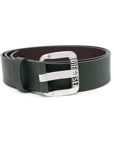 DIESEL B-star Ii Leren Riem - Zwart