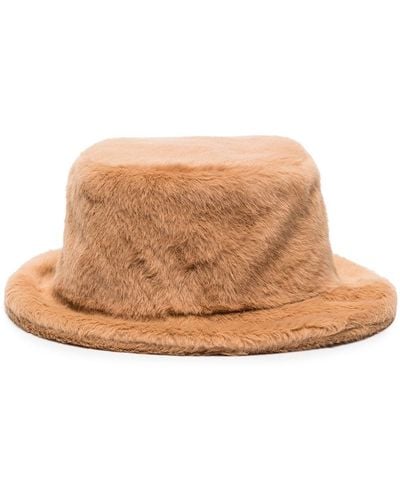 Ruslan Baginskiy Faux-fur Bucket Hat - Brown