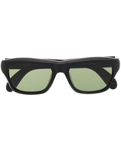 Lesca Tinted-lenses Square-frame Sunglasses - Green
