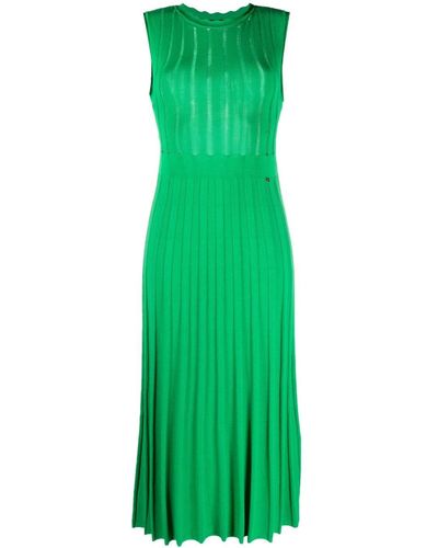Nissa Knitted Midi Dress - Green