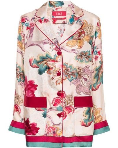F.R.S For Restless Sleepers Asia Silk Blazer - Pink