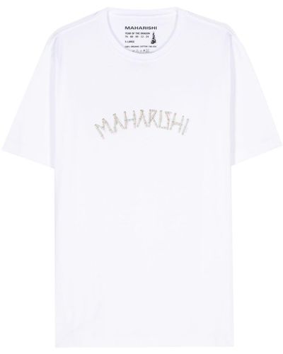 Maharishi Bamboo Construction T-Shirt - Weiß