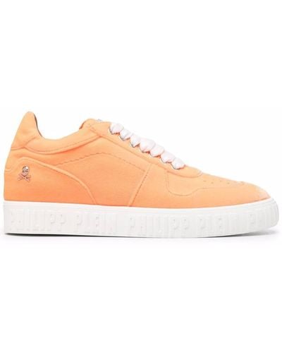 Philipp Plein King Power Velvet Sneakers - Orange