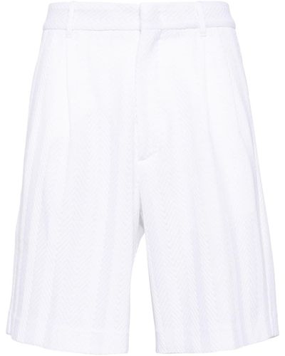Missoni Shorts corti con motivo a zigzag - Bianco