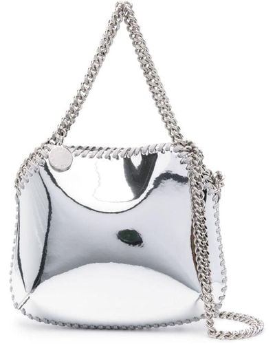 Stella McCartney Mini Falabella Tasche mit Verspiegelung - Weiß