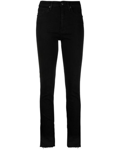 3x1 Skinny-Jeans mit hohem Bund - Schwarz