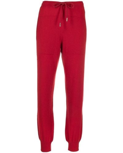 Barrie Pantalones de chándal con cordones - Rojo