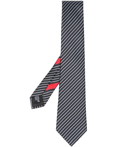 Giorgio Armani Diagonal-stripe Silk Tie - Blue