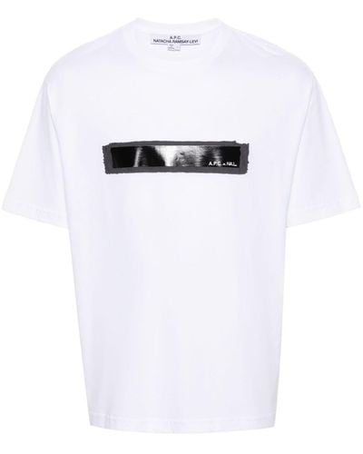 A.P.C. X Nrl Logo-print T-shirt - White