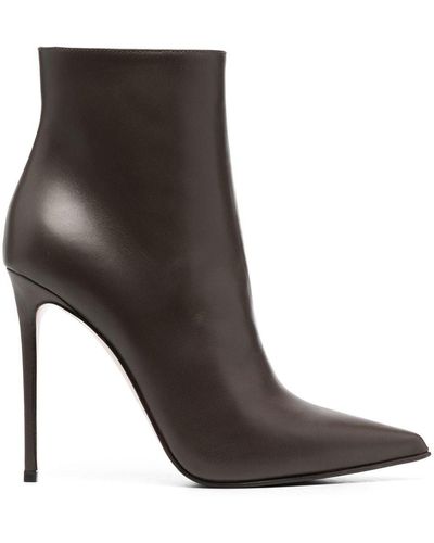 Le Silla Eva Leather 125mm Ankle Boots - Brown
