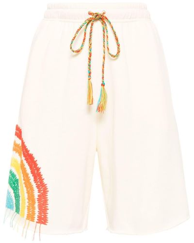 Mira Mikati Rainbow Shorts aus Bio-Baumwolle - Natur