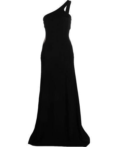Stella McCartney Cady One-shoulder Gown - Black