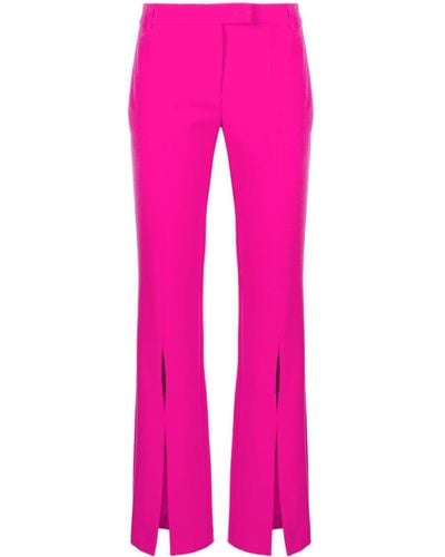 Versace Low-rise Flared Trousers - Pink