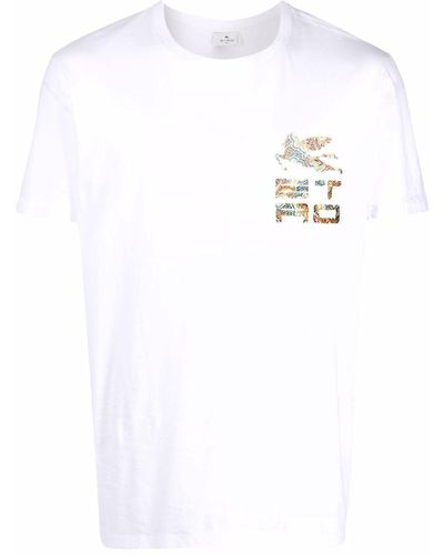 Etro エンブロイダリー Tシャツ - ホワイト
