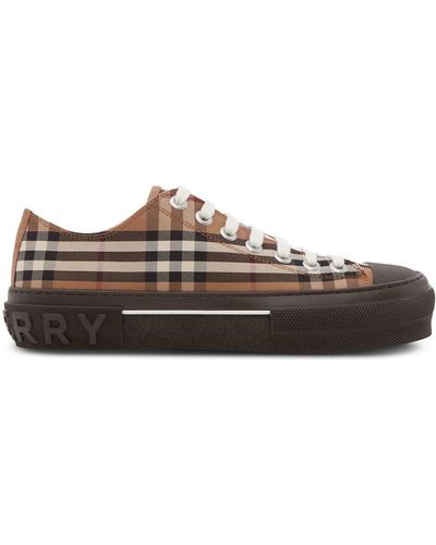 Burberry Vintage Check Cotton Sneakers - Marrón