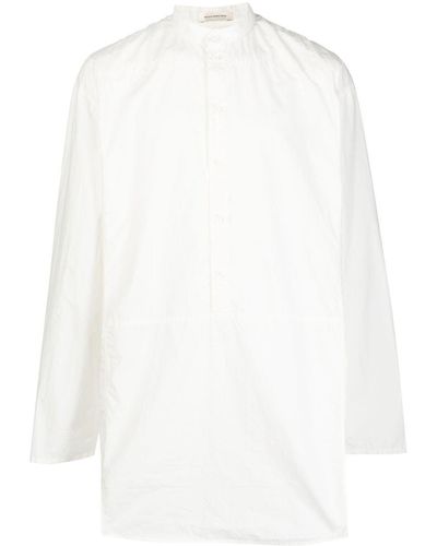 Nicolas Andreas Taralis Hemd mit kurzer Knopfleiste - Weiß