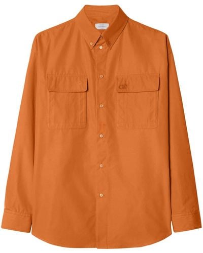 Off-White c/o Virgil Abloh Overhemd Met Twee Zakken - Oranje