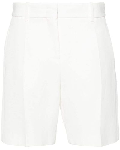 Ermanno Scervino Pantalones cortos de vestir texturizados - Blanco