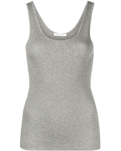 By Malene Birger Anisa Fine-ribbed Tank Top - Gray