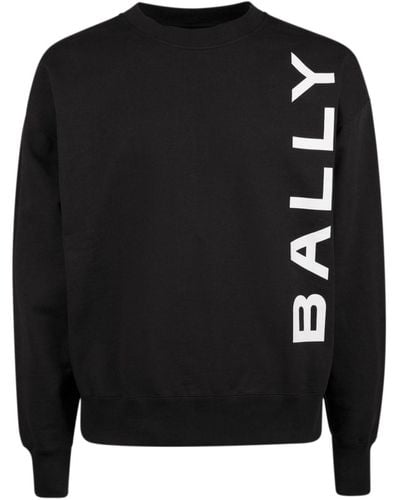 Bally Sweatshirt aus Bio-Baumwolle mit Logo - Schwarz