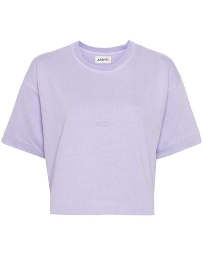 Autry Action Shoes Wmns Cotton T-shirt - Purple