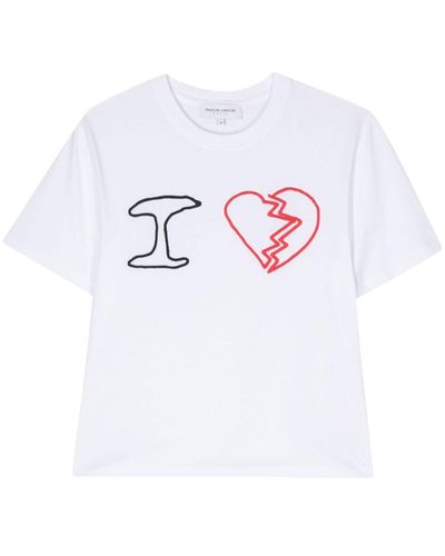 Maison Labiche I Love Popincourt T-Shirt - Weiß