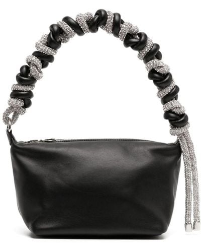 Kara Crystal-embellished Shoulder Bag - Black