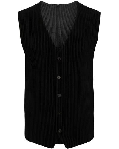 Homme Plissé Issey Miyake Tailored Pleats 1 Vest - Black