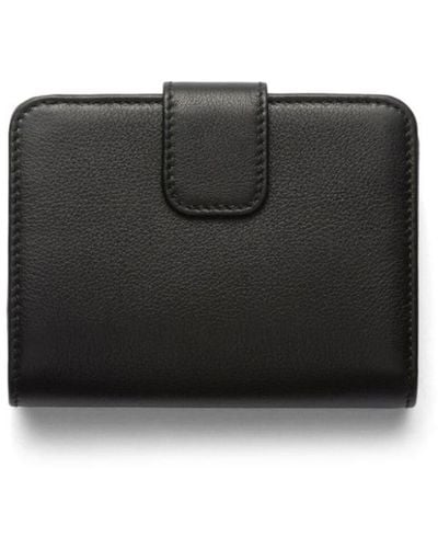 Prada Bi-fold Leather Wallet - Black