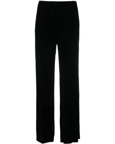 Antonelli High-waisted Palazzo Trousers - Black