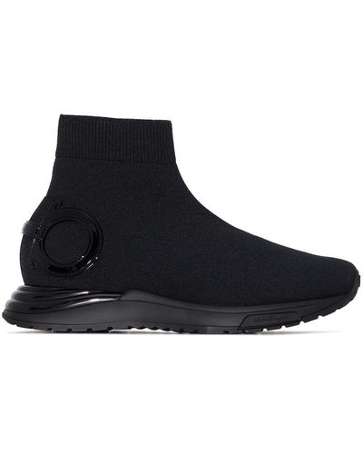 Ferragamo 'Gardena' Sock-Sneakers - Schwarz