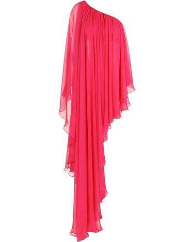 Dolce & Gabbana Silk Chiffon Asymmetric Dress - Multicolor
