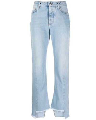 Off-White c/o Virgil Abloh Gerade Jeans - Blau