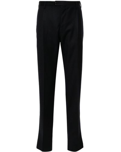 Lardini Tailored Tapered Trousers - Black