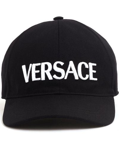 Versace Embroidered-logo Baseball Cap - Black