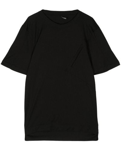 Transit Round-neck cotton-blend T-shirt - Schwarz