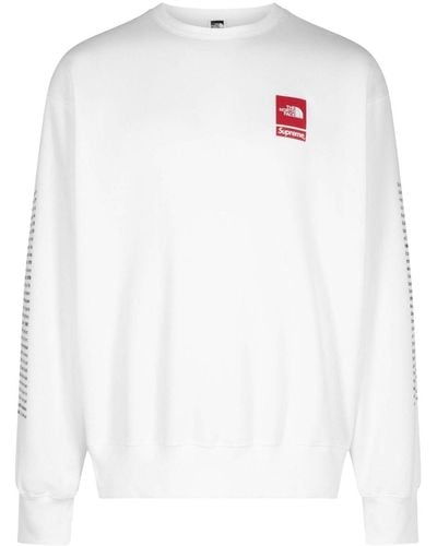 Supreme X The North Face "white" Sweatshirt