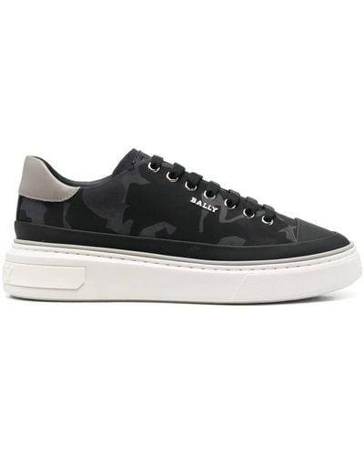Bally Graphic-print Low-top Sneakers - Black