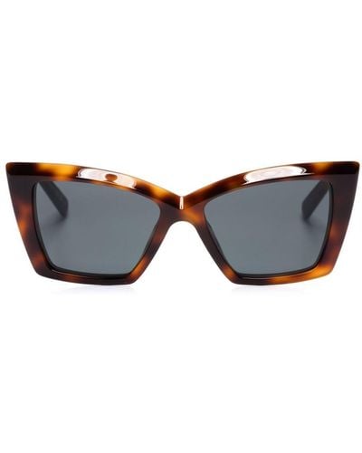 Saint Laurent Butterfly-frame Sunglasses - Blue
