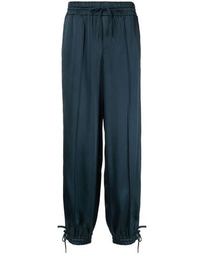 Jil Sander Drawstring-waistbandf Tapered Trousers - Blue