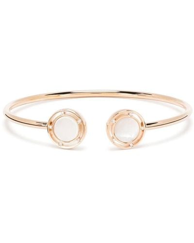 Damiani 18kt Rose Gold Mother-of-pearl Diamond Cuff - White