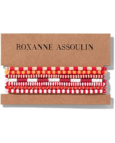 Roxanne Assoulin Color Therapy® Red ブレスレット セット - レッド
